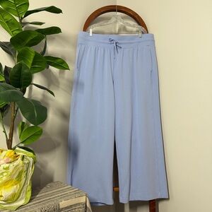 Old Navy 2X Dynamic Fleece Sky Blue Extra High Rise Wide Leg Knit Pants
